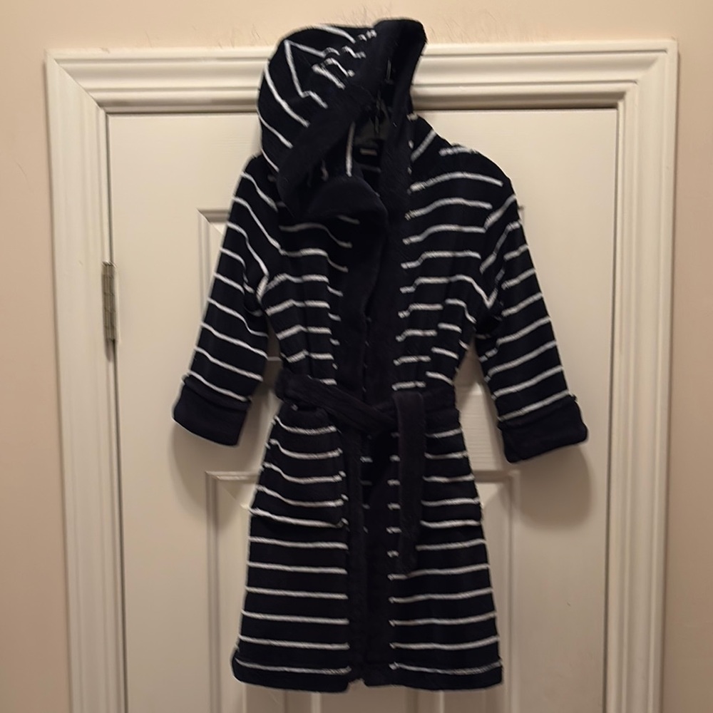 NWOT Lupilu Striped Hooded Bathrobe